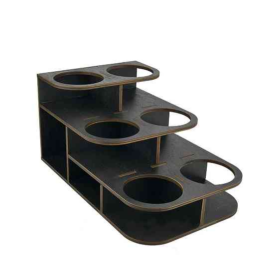 Подставка EKOSTAR для сиропов чёрная 220х350х175 мм, d - 75мм Киев