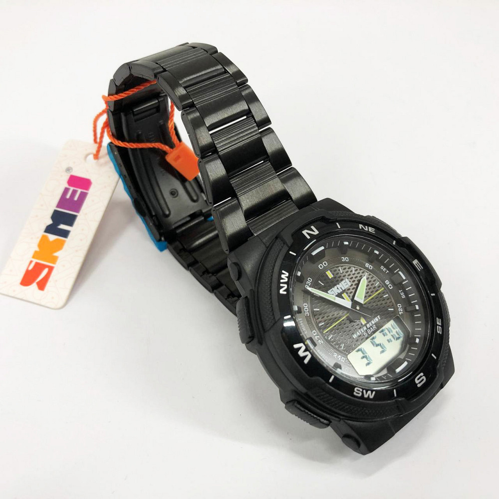 Наручні годинники з електронним механізмом SKMEI 1370BKWT, Спортивні годинники чоловічі водонепроникні OI-27 Івано-Франківськ - фото 9