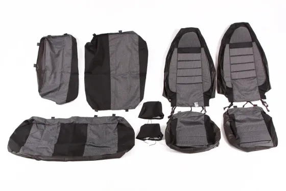 Чехли на сидіннях Lanos Avto-fortuna Lite Пілот з паралоном сірі Вінниця