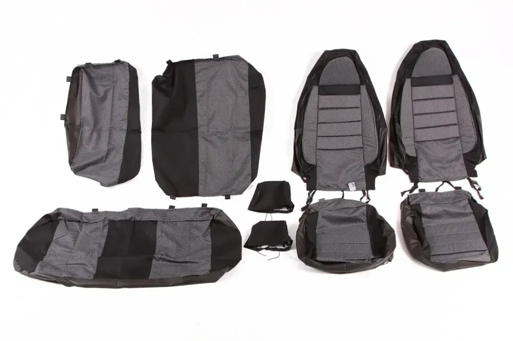 Чехлы на сидушки  Lanos Avto-fortuna Lite Пилот с паралоном серые Винница - изображение 1