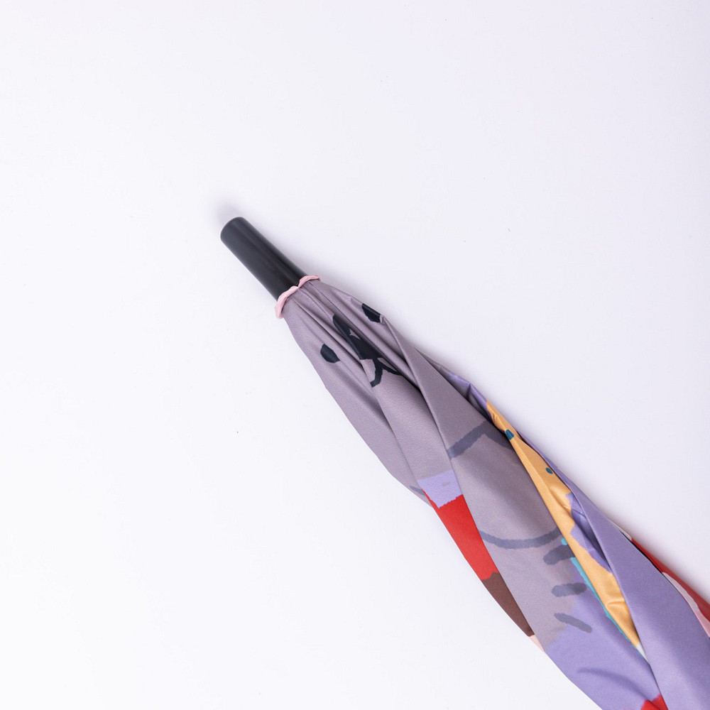 Yiwu Парасолька дитяча механічна елегантна з принтом міцна надійна з поліестеру діаметр 90 см Ф Коломия - фото 6