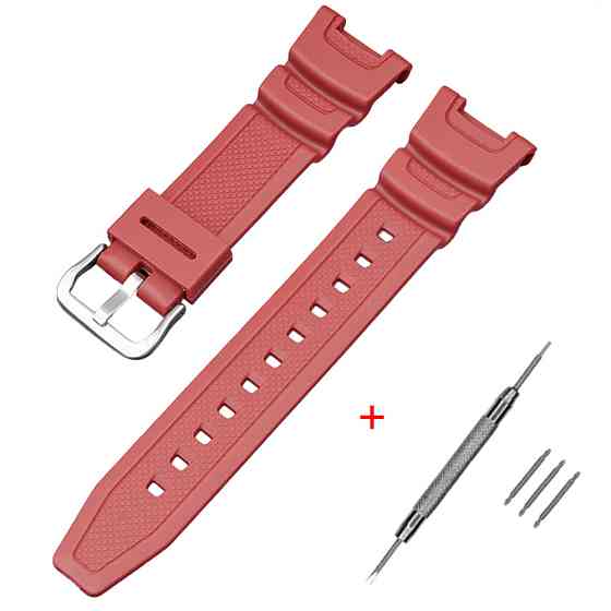 Ремінець для Casio SGW-100 Red SI SBR Київ