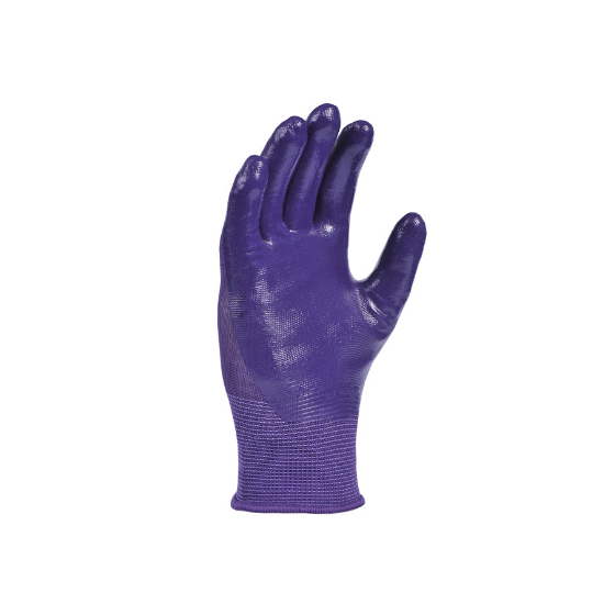 Рукавички 4593 D-OIL трикотаж нітрилове покриття неповний облив р.7(S) фіолетовий ДКГ Житомир - изображение 2