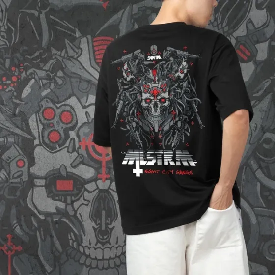 Футболка для подростка мальчика с принтом Cyber Punk Mael140trom Размер 160 Anime10889 Днепр