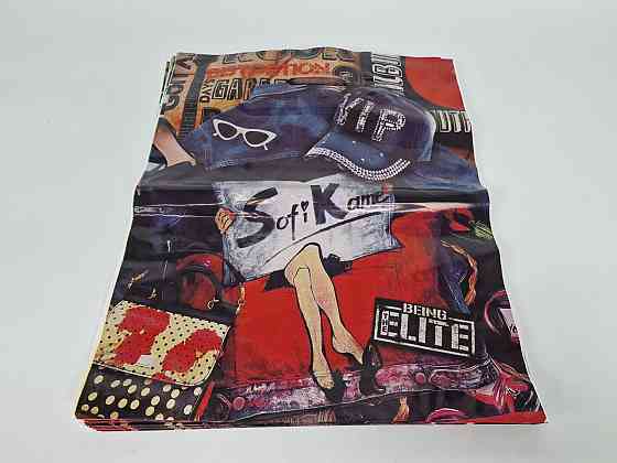 Пакети з вирубаною ручкою (40*48)"Elite "Джинс" Леомі (50 шт.) Харків