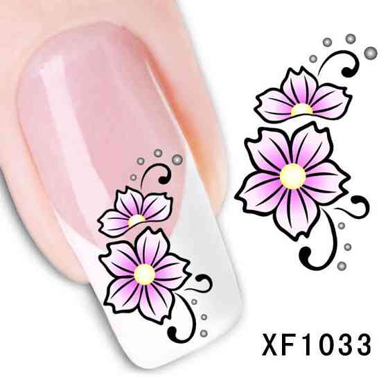 Наклейки для ногтей XF1033 Киев