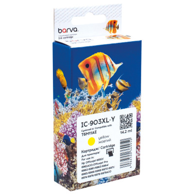 Картридж Barva HP 903XL (T6L95AE/T6M11AE) 825c yellow (IC-903XL-Y) Винница - изображение 1