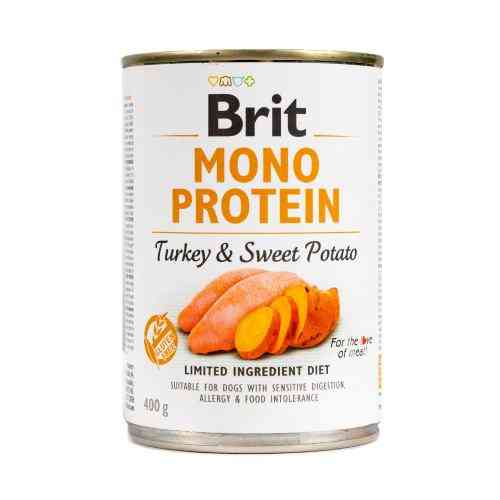 Корм влажный Brit Mono Protein Turkey and Sweet Potato для собак с индейкой и бататом 400 г Киев