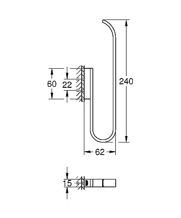 Держатель для запасного рулона туалетной бумаги Grohe Selection (41067000) Черновцы - изображение 3