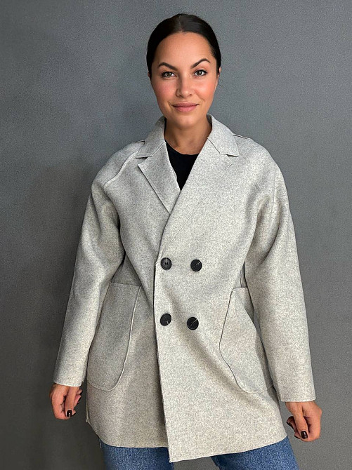 Жакет женский LADY YEP 2057 оверсайз удлиненный с карманами бежевый, бежевый, one size Киев - изображение 20