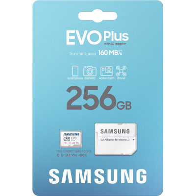 Карта памяти Samsung 256GB microSD class 10 UHS-I U3 V30 A2 EVO Plus (MB-MC256SA/EU) Винница - изображение 8