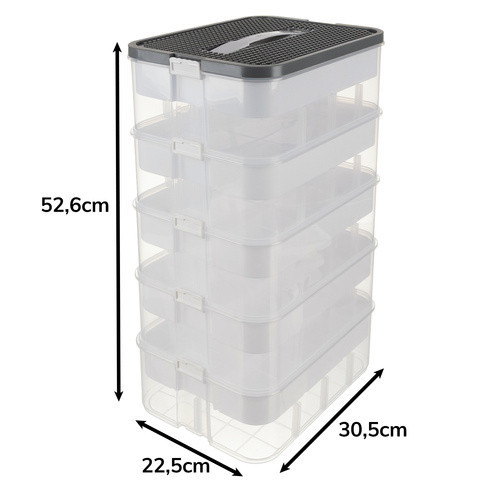 Контейнер для хранения конструктора 35 литров 5 уровней Kruzzel (25759) Нововолынск - изображение 6