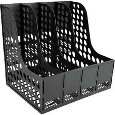 Лоток для паперів Axent вертикальний на 4 відділення збірний чорний (4042-01-A) Вінниця