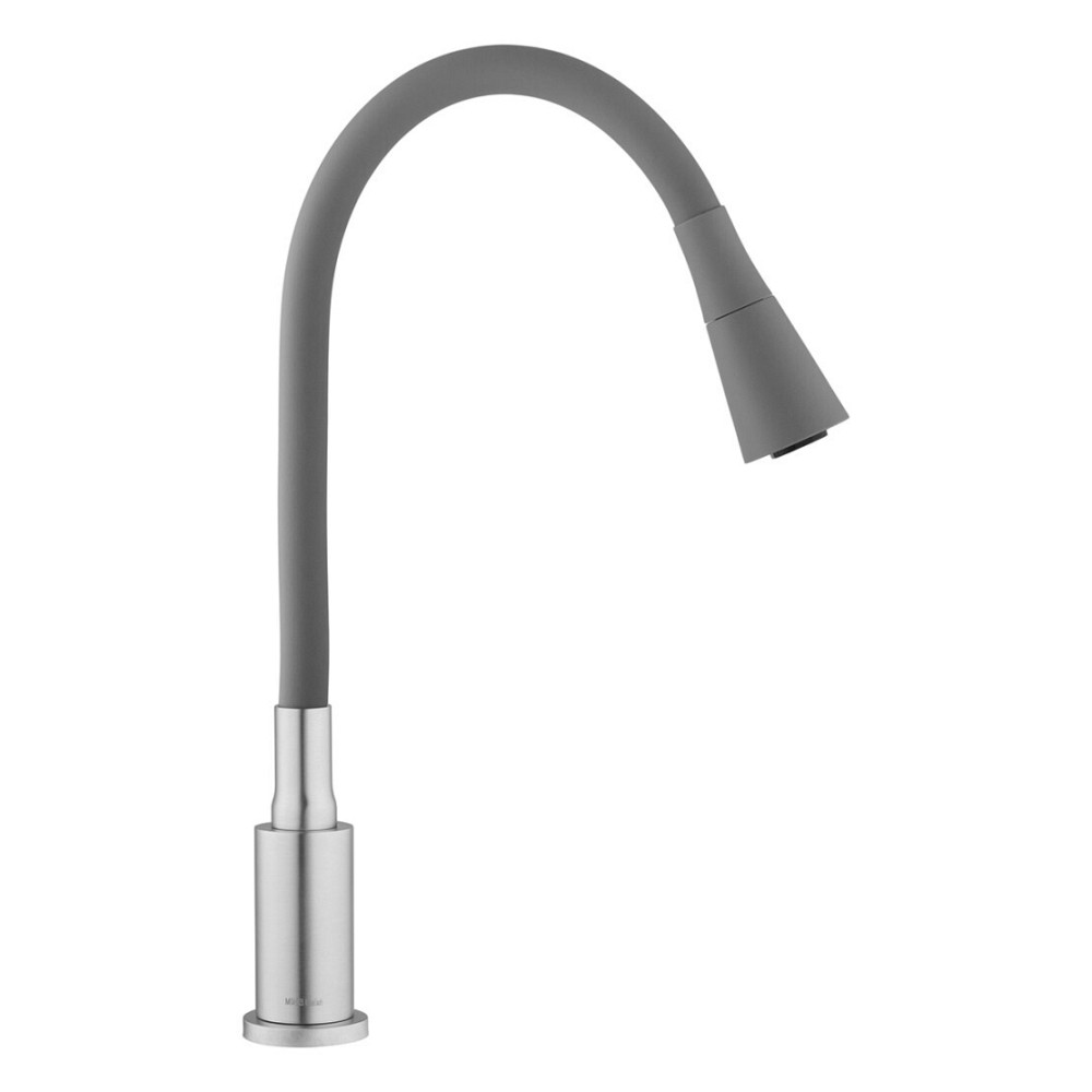 Змішувач для кухні з гнучким виливом Kroner KRP Edelstahl Klassisch — ESG031GRA сатин/сірий Київ - фото 7