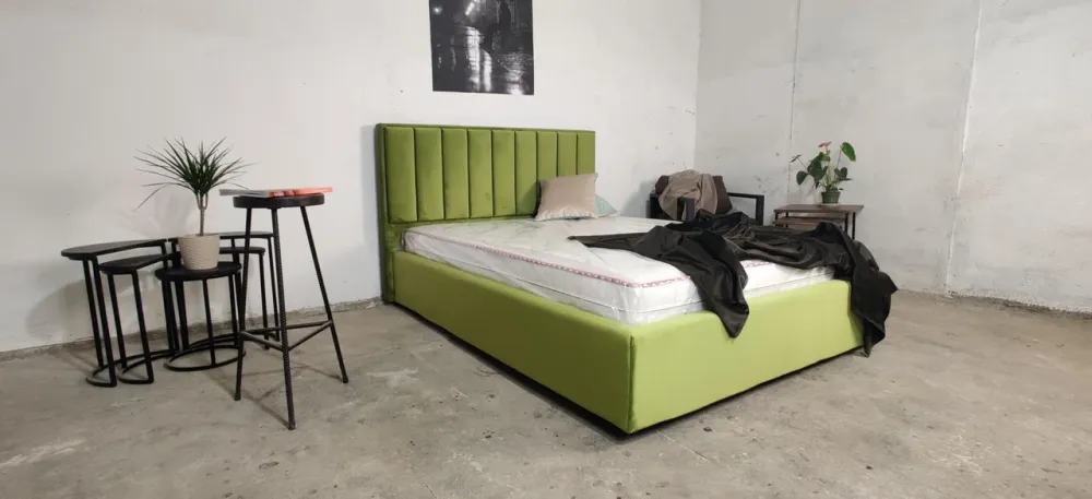 Кровать Arabela Comfort 90 х 190 см Simple С подъемным механизмом и нишей для белья Зеленый Киев - изображение 5