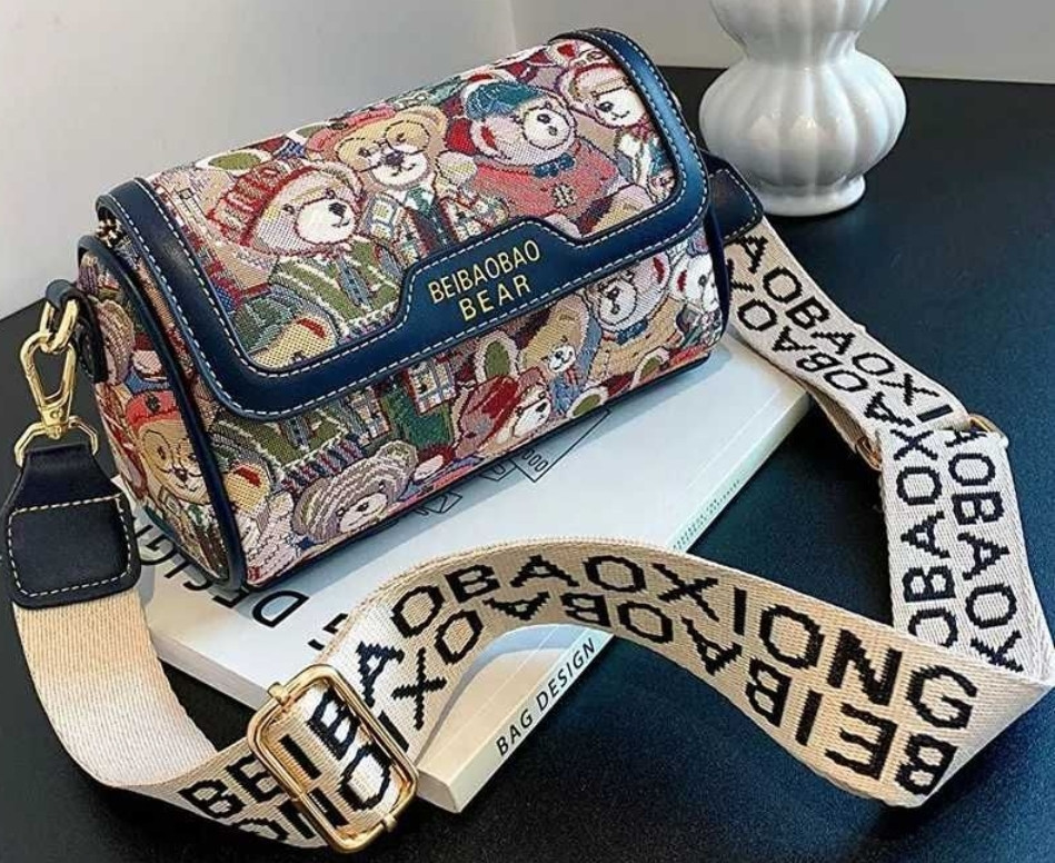 Сумка кросс-боди небольшая через плечо с мишками. Харьков - изображение 4