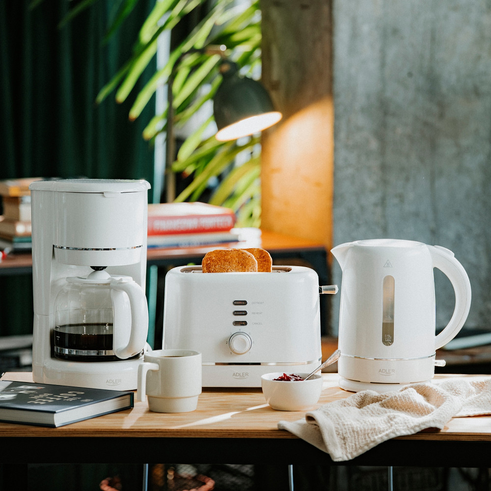 Тостер Adler AD 3224 white 850Вт/ 2 відділення/7 режимів підсмажування/розморожування/підігрів булок Вінниця - фото 3