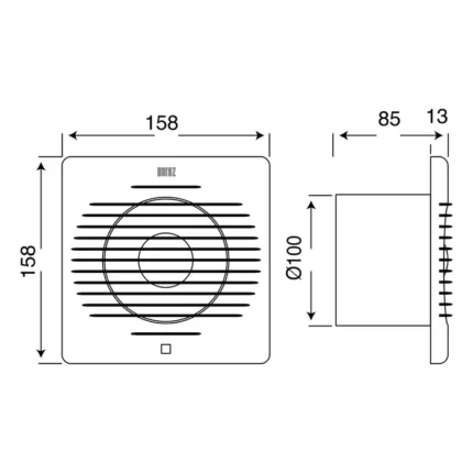 Вентилятор 100 12W HOROZ Харьков