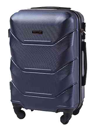 Чемодан пластиковый WINGS 147 малый 55 см темно-синий Киев
