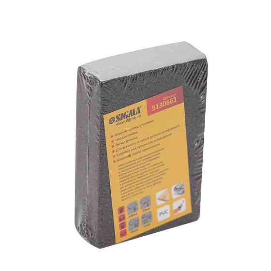 Губка шлифовальная четырехсторонняя 100×70×25мм P100 SIGMA (9130661) Ровно