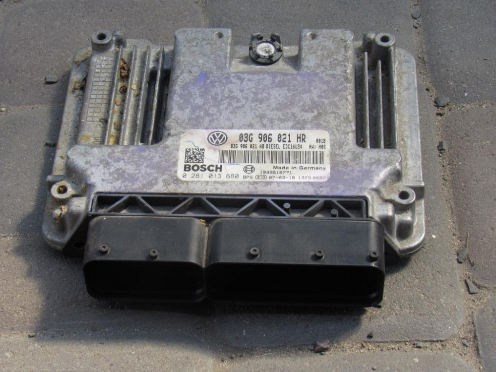 Блок керування двигуном VW Caddy 1.9 tdi 2004-2010 (03G906021HR) Ковель - фото 1