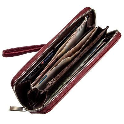 Кошелек Kivi Из экокожи Бордовый (19035) Винница - изображение 3