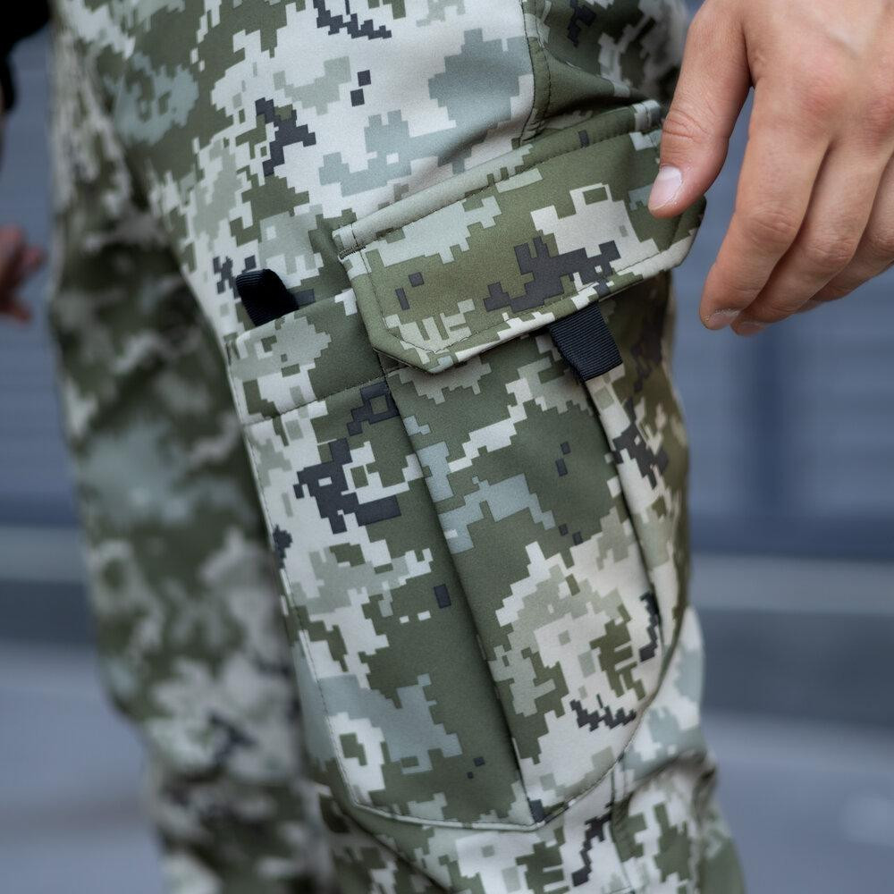 Штани карго чоловічі весняні з кишенями Піксель Pobedov Static Київ - фото 1