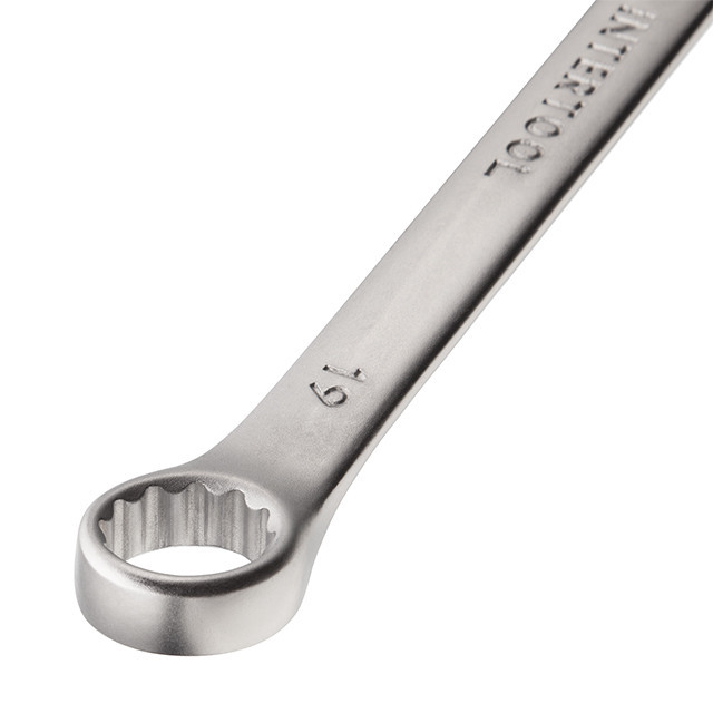 Ключ комбінований 19мм Cr-V INTERTOOL HT-1219 Київ - фото 3