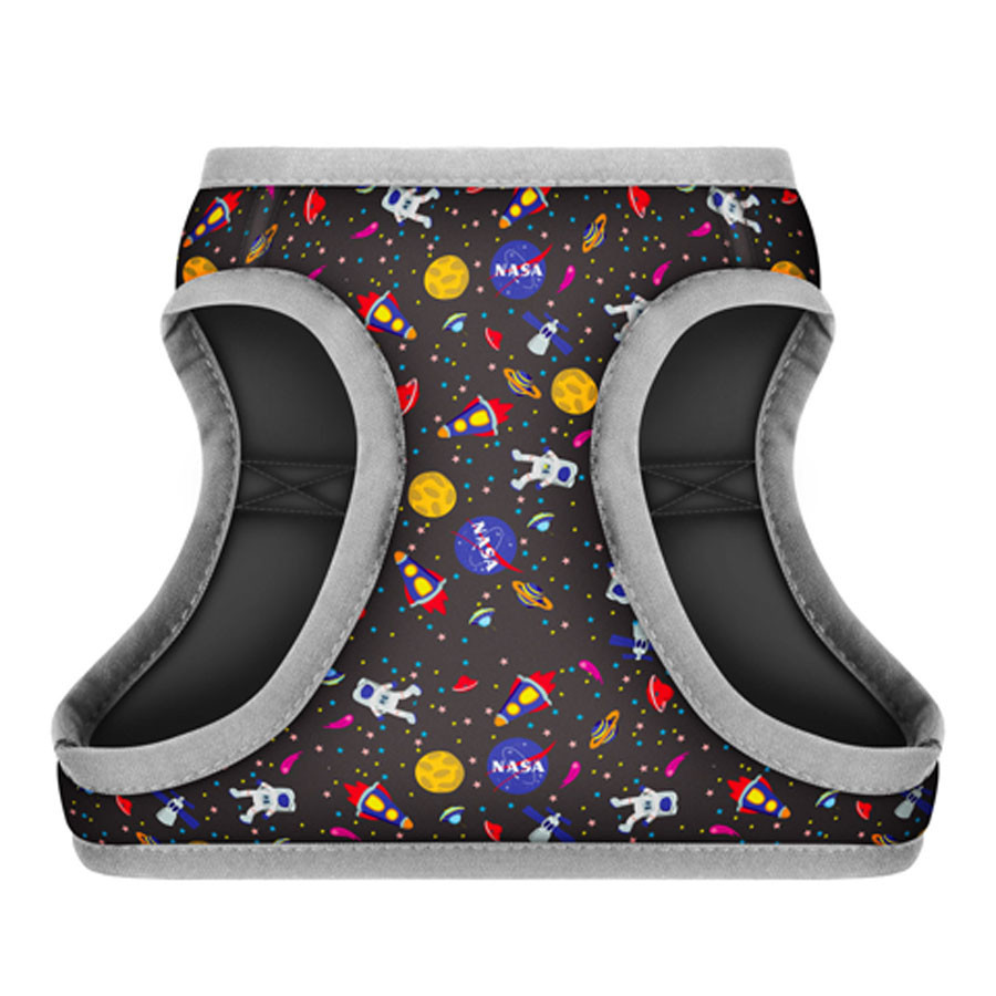 Шлея для собак мягкая WAUDOG Clothes c QR паспортом, рисунок 