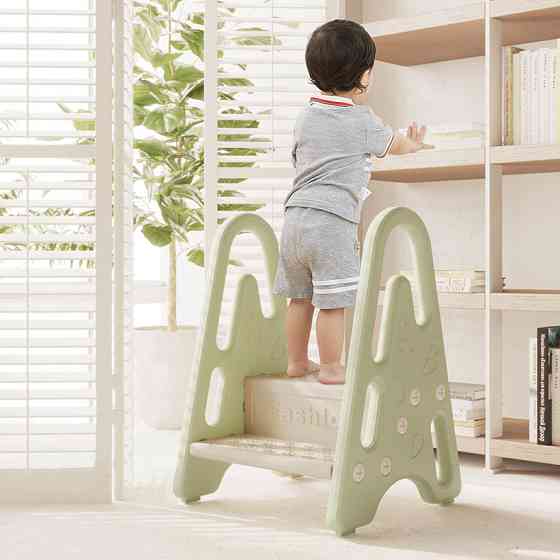 Дитяча сходинка inSPORTline Goralcino 60,8 х 44,3 х 42,6 см - зелено-бежева Київ
