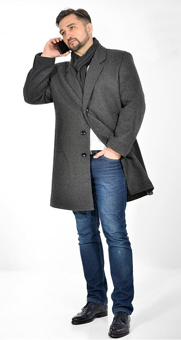 Класичне чоловіче кашемірове пальто Київ - фото 7