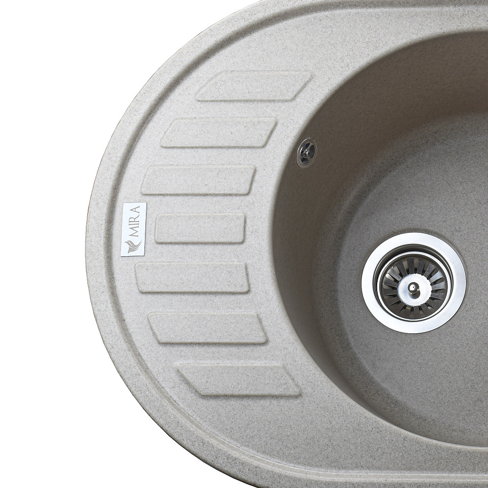 Гранітна мийка Mira ARNICA бежевий 620 х 500 мм Тернопіль - фото 5