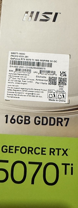 Відеокарта MSI GeForce RTX 5070 Ti 16G INSPIRE. Київ - фото 3