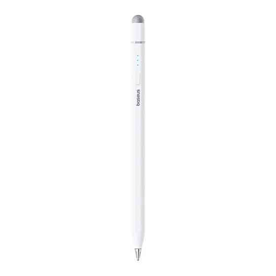 Стилус Baseus Wise Writing HN1 Universal Version Wired Charging 2-in-1 Stylus For HUAWEI/XIAOMI Moon White (With Type-C Cable*1 Одеса