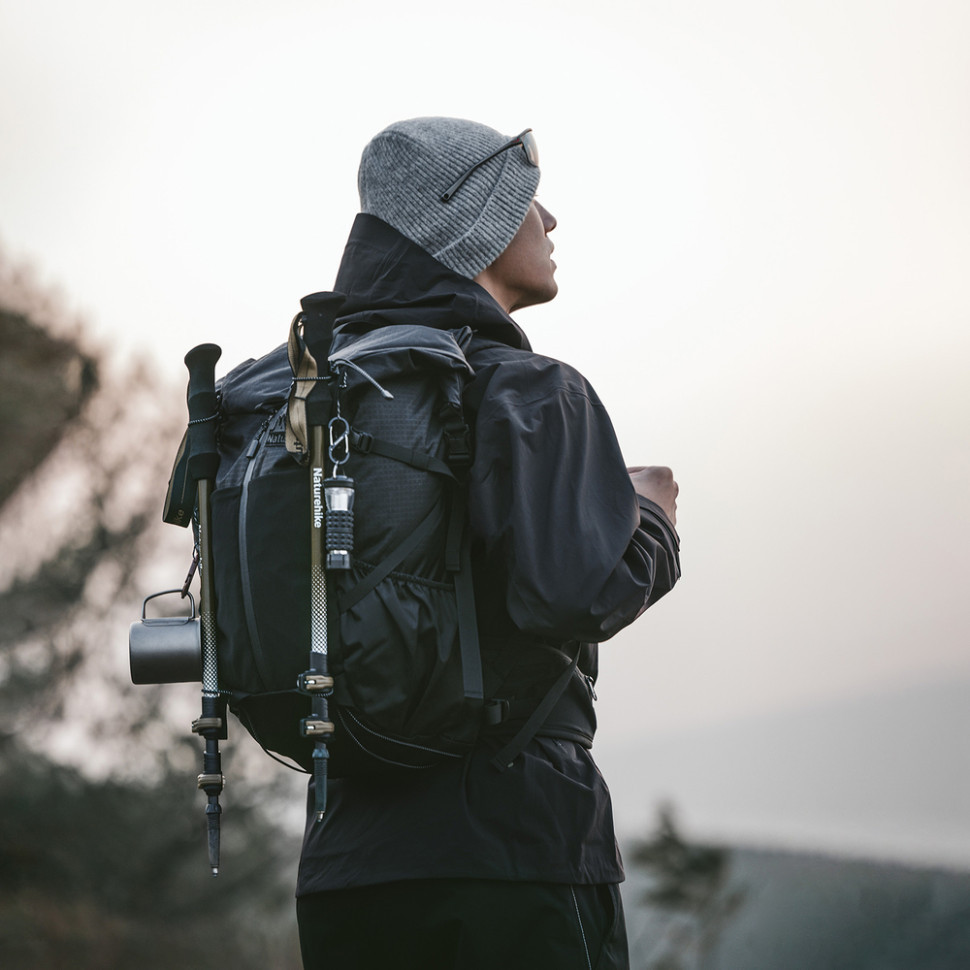 Рюкзак туристичний Naturehike Helium CNK2300016, 30+5 л, чорний Київ - фото 7