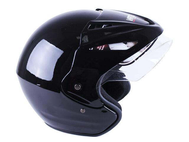 Мотошлем открытый с козырьком MD-705H (черный, size L) Мукачево - изображение 3