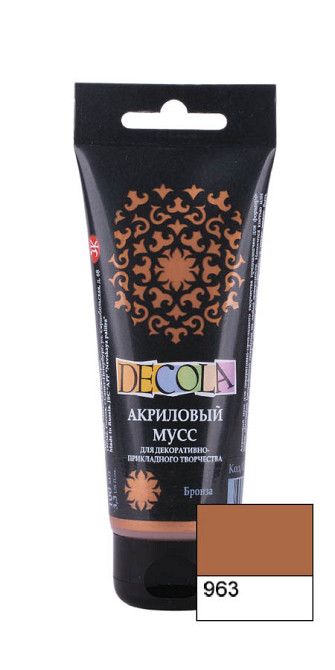 Фарба акріловамусс "Професійна" 352467 бронза, 100мл, шт Київ - фото 1