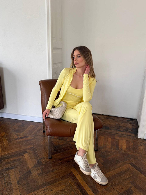 Женский комплект тройка спорт Лимонный, 42/46 Харьков - изображение 4