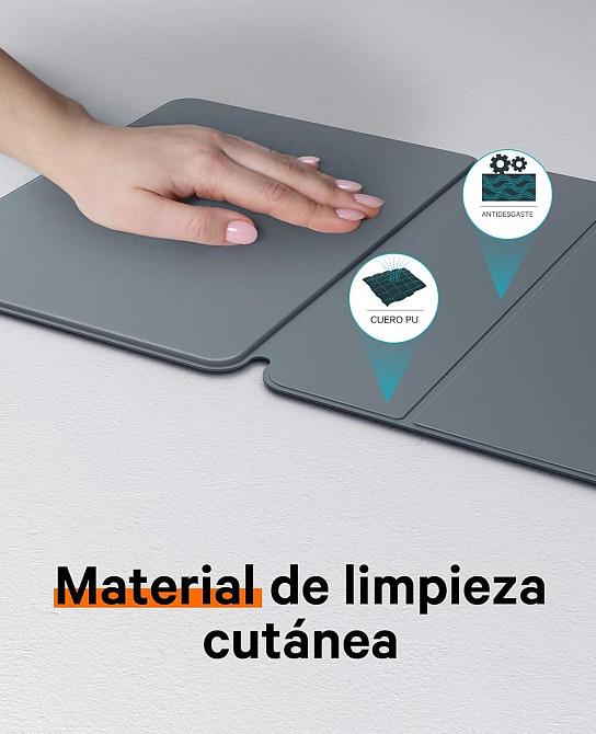 Клавіатура-чохол для iPad Air 2024 11”, Air 5/Air 4 10.9”, iPad Pro 11 4, 3, 2, 1 покоління, магнітна, ультратонка, сіра QWERTY Київ - фото 8