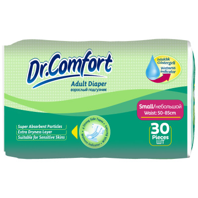 Підгузки для дорослих Dr.Comfort Small 5 крапель 30 шт (8680131200993) Вінниця - фото 1