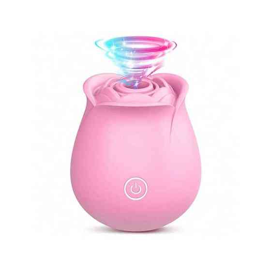 Кліторальний вакуумний вібратор Red Rose Рожевий Вінниця