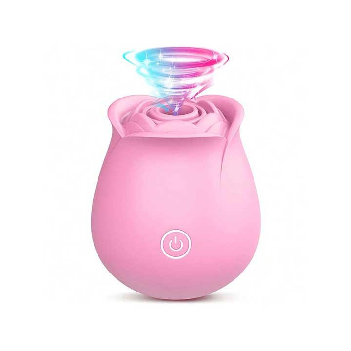 Кліторальний вакуумний вібратор Red Rose Рожевий Вінниця - фото 1