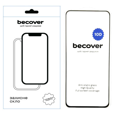 Стекло защитное BeCover Realme 12 4G 10D Black (712341) Винница - изображение 1
