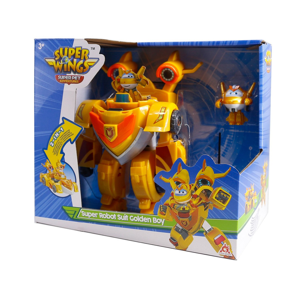 Ігровий набір Super Wings Super Robot Suit Золотий Хлопчик (Golden Boy) Київ - фото 5