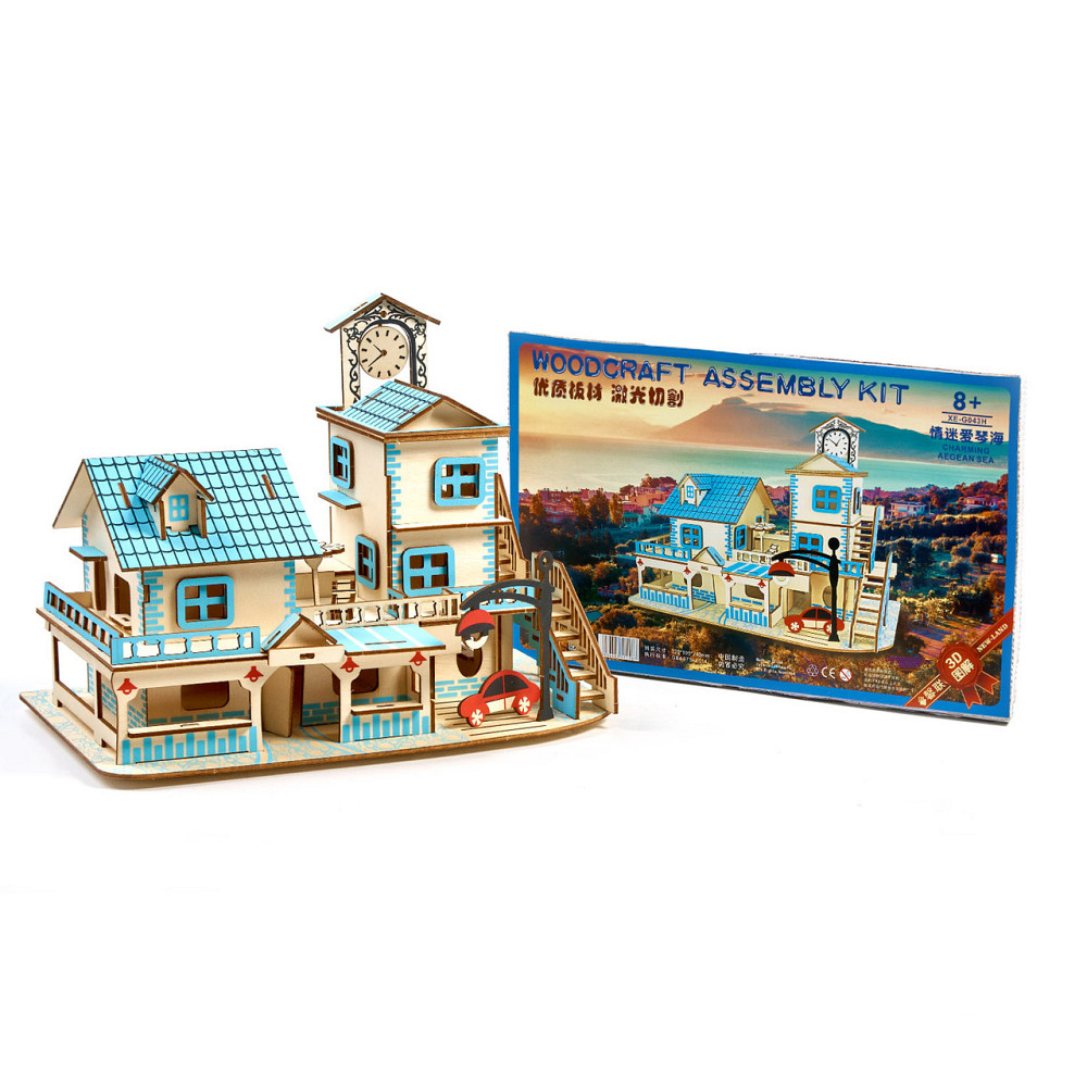 Дерев'яні 3D пазли . Тривимірний конструктор-головоломка 32 см * 19.5 см * 24 см Кам'янець-Подільський - фото 1