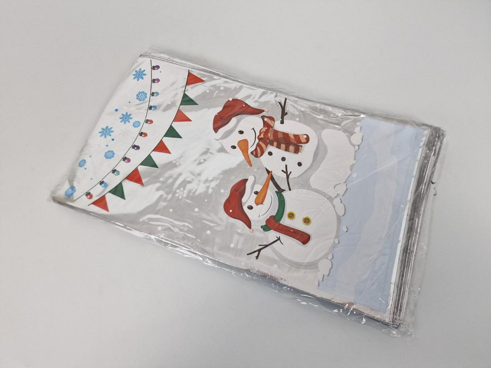 Подарункова упаковка з новорічним малюнком (20*35) No32 Пара сніговиків (100 шт.) Харків - фото 2