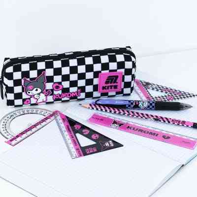 Линейка Kite набор: линейка 15 см, 2 угольника, транспортир Kuromi (HK25-282) Винница