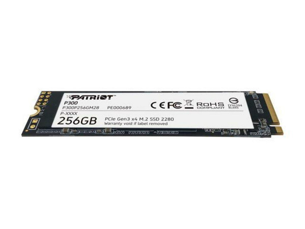 SSD диск накопичувач M.2 Patriot P300 256GB NVMe 2280 PCIe 3.0 3D TLC P300P256GM28 Одеса - фото 2
