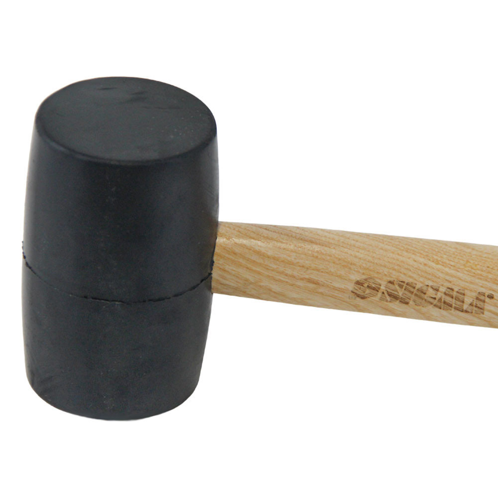 Sigma Киянка резиновая чёрная 450г деревянная рукоятка SIGMA (4317721) Коломия - фото 4