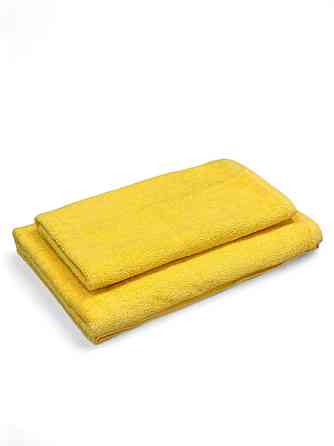 Полотенце однотонное Ideal Textile 70х140 см 400 г/м2 (56860923) Жовтий 1 шт Черновцы